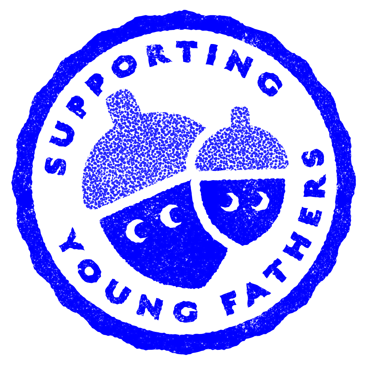 Supporting Young Fathers community stamp